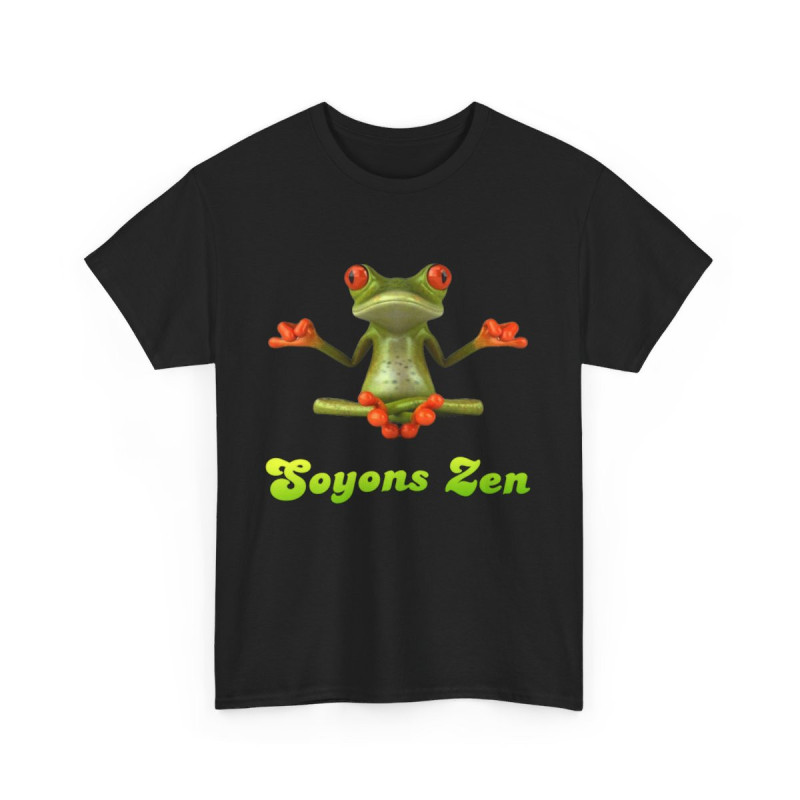 Tee shirt Unisex Grenouille Yoga Zen Homme/Femme
