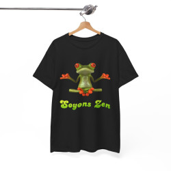 Tee shirt Unisex Grenouille Yoga Zen Homme/Femme