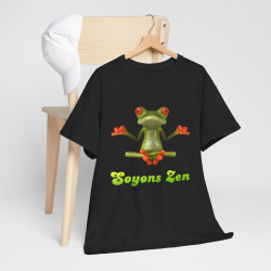 Tee shirt Unisex Grenouille Yoga Zen Homme/Femme