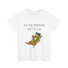 Tee shirt Unisex Je ne pense qu'à ça grenouille idée cadeau humour drôle amusant Homme/Femme
