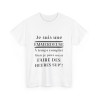 Tee shirt Femme Je suis une emmerdeuse Idée cadeau humour drôle amusant