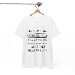Tee shirt Femme Je suis une emmerdeuse Idée cadeau humour drôle amusant
