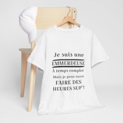 Tee shirt Femme Je suis une emmerdeuse Idée cadeau humour drôle amusant