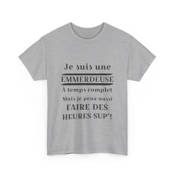 Tee shirt Femme Je suis une emmerdeuse Idée cadeau humour drôle amusant