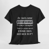 Tee shirt Noir  Femme Je suis une emmerdeuse Idée cadeau humour drôle amusant