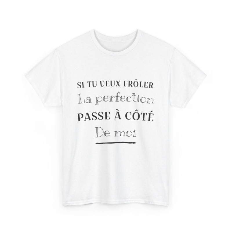 Tee shirt Unisex Perfection idée cadeau humour drôle amusant Homme/Femme