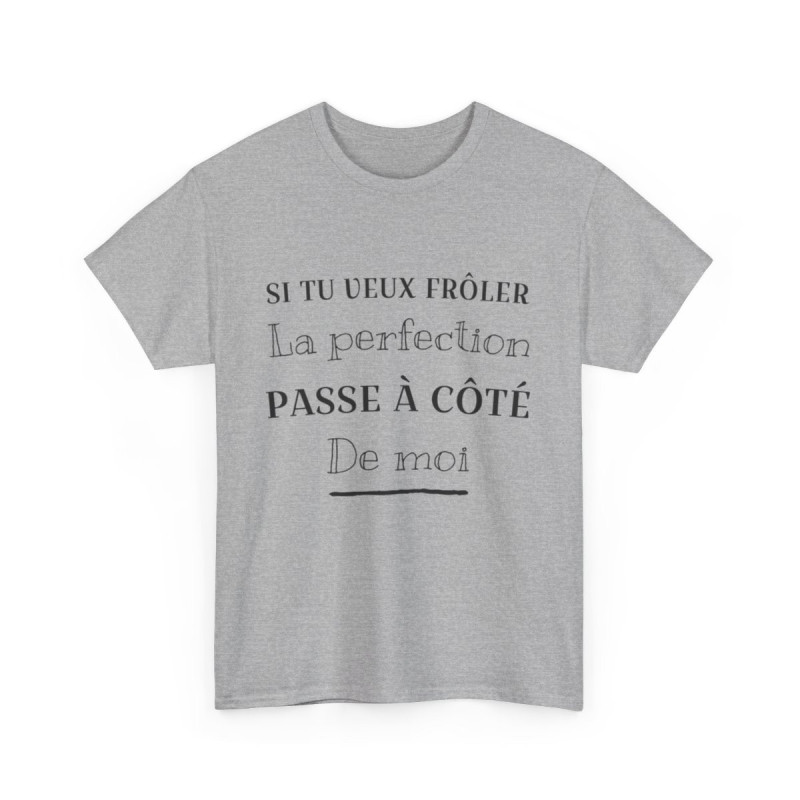 Tee shirt Unisex Perfection idée cadeau humour drôle amusant Homme/Femme