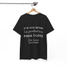 Tee shirt Noir Unisex Perfection idée cadeau humour drôle amusant Homme/Femme