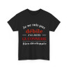 Tee shirt Noir Unisex Je ne suis pas débile connerie, idée cadeau humour drôle Homme/Femme