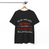 Tee shirt Noir Unisex Je ne suis pas débile connerie, idée cadeau humour drôle Homme/Femme