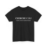 Tee shirt Noir Unisex Cherche CDI idée cadeau humour drôle amusant Homme/Femme