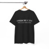Tee shirt Noir Unisex Cherche CDI idée cadeau humour drôle amusant Homme/Femme