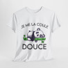Tee shirt Unisex Je me la coule douce panda idée cadeau humour drôle amusant Homme/Femme