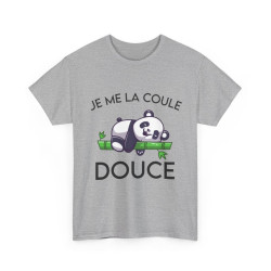 Tee shirt Unisex Je me la coule douce panda idée cadeau humour drôle amusant Homme/Femme
