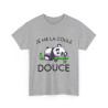 Tee shirt Unisex Je me la coule douce panda idée cadeau humour drôle amusant Homme/Femme