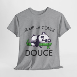 Tee shirt Unisex Je me la coule douce panda idée cadeau humour drôle amusant Homme/Femme