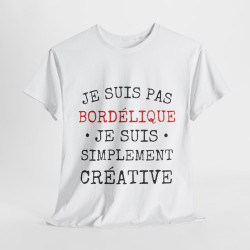 Tee shirt Femme Bordélique Idée cadeau humour drôle amusant