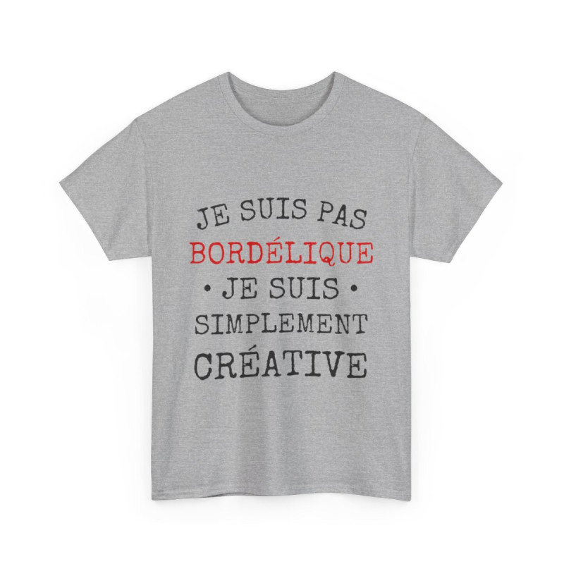 Tee shirt Femme Bordélique Idée cadeau humour drôle amusant