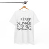Tee shirt Femme libérée délivrée Retraitée Idée cadeau humour drôle amusant