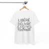 Tee shirt Homme Libéré Délivré Retraité idée cadeau humour drôle amusant retraite