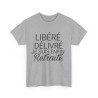 Tee shirt Homme Libéré Délivré Retraité idée cadeau humour drôle amusant retraite