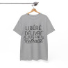 Tee shirt Homme Libéré Délivré Retraité idée cadeau humour drôle amusant retraite