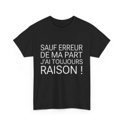 Tee shirt Unisex Noir J'ai...