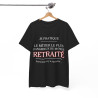 Tee shirt  Noir Unisex Métier retraité idée cadeau humour drôle amusant Homme/Femme