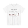 Tee shirt Unisex Métier retraité idée cadeau humour drôle amusant Homme/Femme