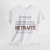 Tee shirt Unisex Métier retraité idée cadeau humour drôle amusant Homme/Femme