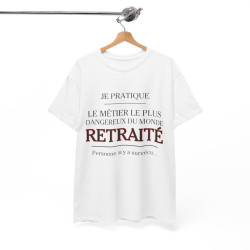 Tee shirt Unisex Métier retraité idée cadeau humour drôle amusant Homme/Femme
