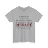 Tee shirt Unisex Métier retraité idée cadeau humour drôle amusant Homme/Femme