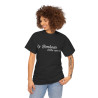 Tee shirt Noir  Unisex Le Bonheur d'être avec toi idée cadeau citation