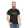 Tee shirt Noir  Unisex Le Bonheur d'être avec toi idée cadeau citation