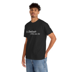 Tee shirt Noir  Unisex Le Bonheur d'être avec toi idée cadeau citation