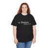 Tee shirt Noir  Unisex Le Bonheur d'être avec toi idée cadeau citation