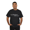 Tee shirt Noir  Unisex Le Bonheur d'être avec toi idée cadeau citation