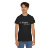 Tee shirt Noir  Unisex Le Bonheur d'être avec toi idée cadeau citation