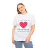 Tee shirt Unisex Coeur ensemble on va plus loin idée cadeau amour love Homme/Femme
