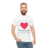 Tee shirt Unisex Coeur ensemble on va plus loin idée cadeau amour love Homme/Femme