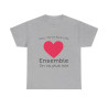 Tee shirt Unisex Coeur ensemble on va plus loin idée cadeau amour love Homme/Femme