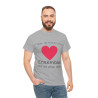 Tee shirt Unisex Coeur ensemble on va plus loin idée cadeau amour love Homme/Femme