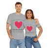Tee shirt Unisex Coeur ensemble on va plus loin idée cadeau amour love Homme/Femme