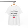 Tee shirt Femme Meilleur marraine du monde idée cadeau amour love coeur