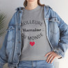 Tee shirt Femme Meilleur marraine du monde idée cadeau amour love coeur