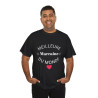 Tee shirt Noir Femme Meilleur marraine du monde idée cadeau amour love coeur