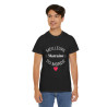 Tee shirt Noir Femme Meilleur marraine du monde idée cadeau amour love coeur