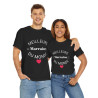 Tee shirt Noir Femme Meilleur marraine du monde idée cadeau amour love coeur