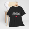 Tee shirt Noir  Femme J'peux pas jsuis marraine idée cadeau humour amour love coeur