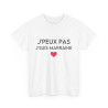 Tee shirt Femme J'peux pas jsuis marraine idée cadeau humour amour love coeur
